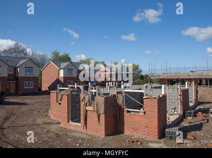 Construire de nouvelles maisons en construction dans la région de Southport, Merseyside, Royaume-Uni Banque D'Images