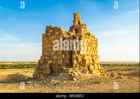 Ruines de Palmyre, une ville ancienne dans le centre de la Syrie. Banque D'Images