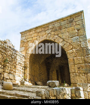 La forteresse de Shaizar, une ville du nord de la Syrie, administrativement partie du gouvernorat de Hama, situé au nord-ouest de Hama. Banque D'Images