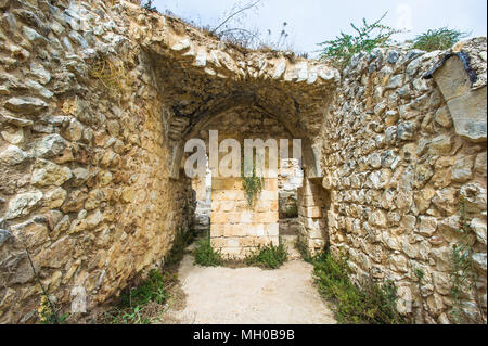 La forteresse de Shaizar, une ville du nord de la Syrie, administrativement partie du gouvernorat de Hama, situé au nord-ouest de Hama. Banque D'Images