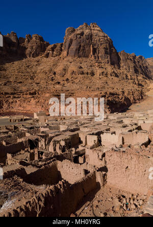 Al-ula vieille ville avec des maisons d'adobe, Al Madinah Province, Al-Ula, l'Arabie Saoudite Banque D'Images