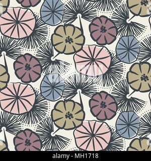 Modèle vectoriel continu fleurs illustration. Illustration de Vecteur