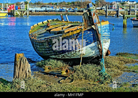 Bateau pourri à Rye Banque D'Images