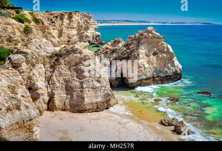 Portugal - Algarve - Eliza der Praia dos Beijinhos Banque D'Images