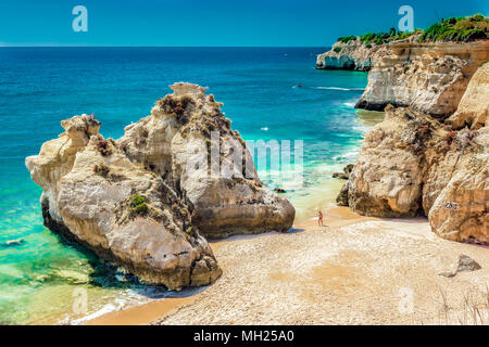 Portugal - Algarve - Praia dos Beijinhos Banque D'Images