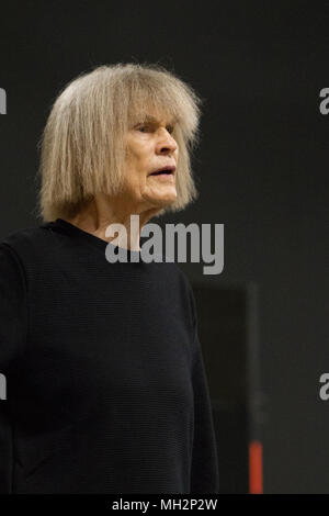 Turin, Italie. Apr 28, 2018. Torino, Italie. 28 avril 2018. Le compositeur et pianiste de jazz américaine Carla Bley à Torino Jazz Festival 2018 Credit : Marco Destefanis/Pacific Press/Alamy Live News Banque D'Images