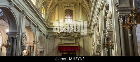 À l'intérieur de l'arrière de la cathédrale de Palerme Banque D'Images