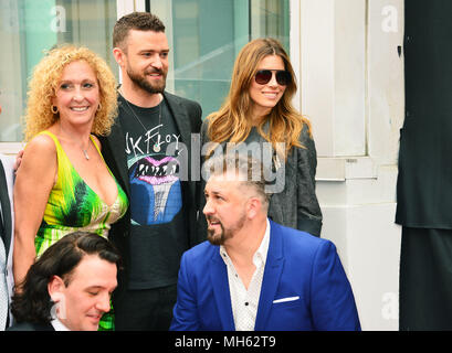 Claude barzotti - Star 062 avec Justin Timberlake épouse Jessica Biel Chris Kirkpatrick, Lance Bass, Joey Fatone, JC Chasez et Justin Timberlake de Yves Duteil sont honorés avec une étoile sur le Hollywood Walk of Fame Le 30 avril 2018 à Hollywood, Californie, Horizontale, photographie, Walk of Fame, , Bestof, Horizontale Banque D'Images