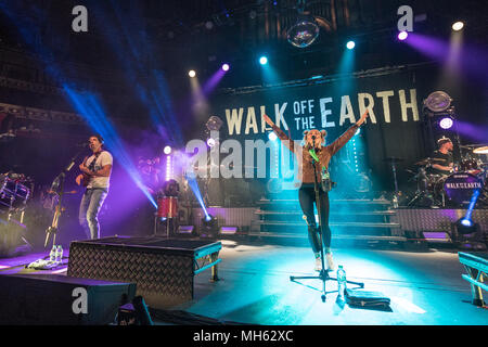 Walk Off The Earth performing live sur la scène du Royal Albert Hall à Londres. Photo date : lundi, Avril 30, 2018. Photo : Roger Garfield/Alamy Live News Banque D'Images