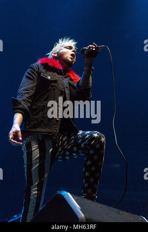 Milwaukee, Wisconsin, États-Unis. Apr 29, 2018. LUKAS ROSSI de chaînes stéréo lors de l'Assemblée n'y est pas pour la vente d' au Bradley Center de Milwaukee, Wisconsin Crédit : Daniel DeSlover/ZUMA/Alamy Fil Live News Banque D'Images