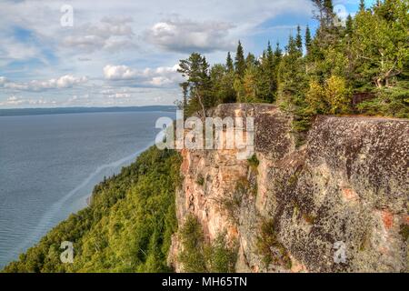 Sleeping Giant est un grand parc provincial du lac Supérieur au nord de Thunder Bay en Ontario Banque D'Images