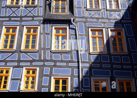 Schiefe Das Haus, Altstadt, Idstein Banque D'Images