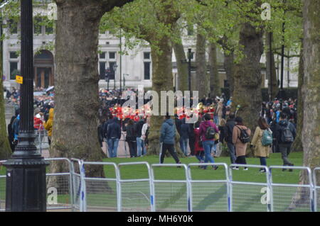 Le Scots Guards Memorial Service - Horse Guards Parade Banque D'Images