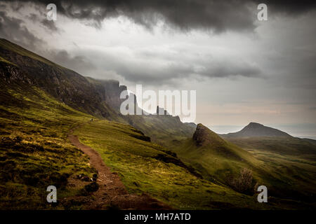 Chemin de randonnée dans les Highlands écossais Banque D'Images