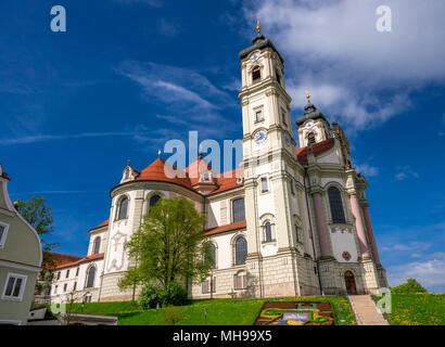 Basilique de l'abbaye bénédictine d'Ottobeuren, Unterallgaeu, district, région de l'Allgaeu Bayerisch souabe, Bavière, Allemagne, Europe Banque D'Images