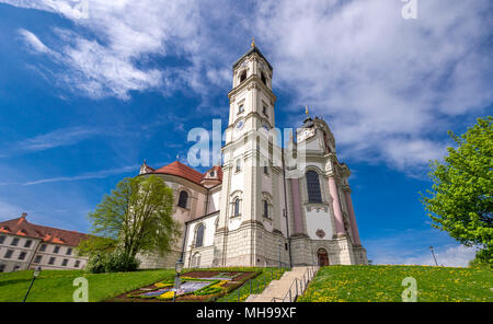 Basilique de l'abbaye bénédictine d'Ottobeuren, Unterallgaeu, district, région de l'Allgaeu Bayerisch souabe, Bavière, Allemagne, Europe Banque D'Images