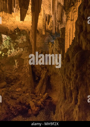 L'intérieur de la grotte de Nettuno en Sardaigne Banque D'Images