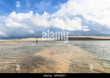 Parc National Lencois Maranhenses, Maranhao, Brésil, Banque D'Images