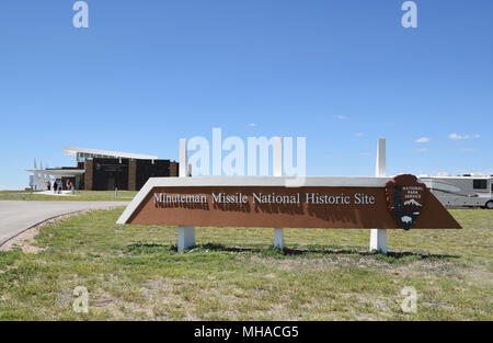 PHILIP, DAKOTA DU SUD - 22 juin 2017 : Site Site Historique National Minuteman Missile. Le site protège deux installations qui faisaient partie d'un missile Minuteman Banque D'Images