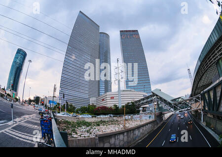 Le centre-ville de Tel Aviv, Israël ; Asie Banque D'Images