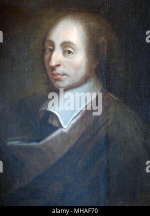 BLAISE PASCAL (1623-1662) mathématicien français, inventeur et physicien Banque D'Images