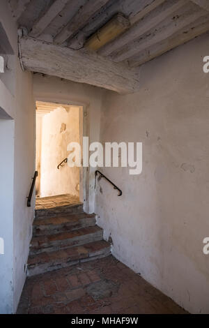 Rosignano Marittimo, Toscane - Situé dans la province de Livourne, à partir de la place avec l'église de San Ilario et le château construit en l'an 1100 Banque D'Images