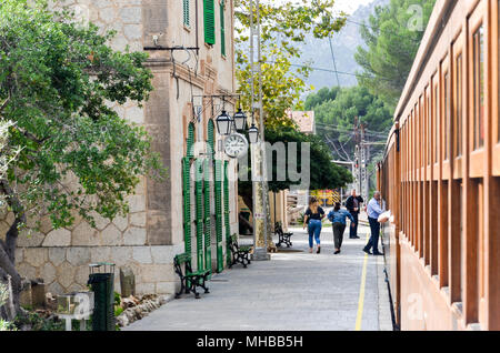 Tren de Soller, Majorque Banque D'Images