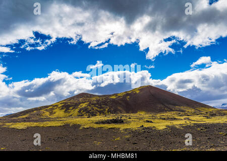 Lave de Berserkjahraun dans la péninsule de Snæfellsnes, l'Islande Banque D'Images