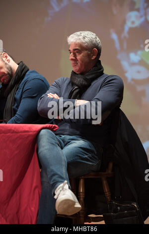 Raoul Bova et Rocío Muñoz assister à la cérémonie d'ouverture de l'École de Scarlatti avec : Guest Où : Naples, Italie Quand : 28 mars 2018 Credit : IPA/WENN.com **Uniquement disponible pour publication au Royaume-Uni, USA, Allemagne, Autriche, Suisse** Banque D'Images