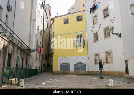 L'Alfama. Lisbonne, Portugal Banque D'Images