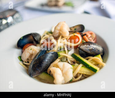 La cuisine du restaurant italien Banque D'Images