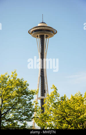 La Space Needle à Seatlle Banque D'Images