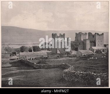 Bolton Castle, dans Wensleydale, près de Leybourn, Yorkshire, appartenu à l'Scropes Banque D'Images