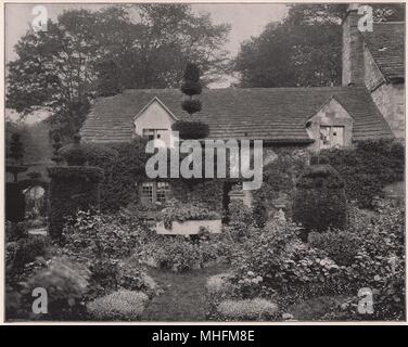 Le chalet, à proximité de Haddon Hall, Derbyshire, est le logis du gardien Banque D'Images