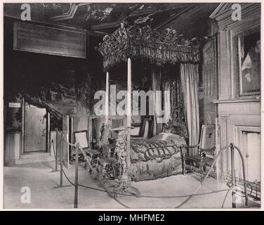 Chambre Queen Mary's à Holyrood, et de ses autres appartements privés, constituent la grande attraction du palais Banque D'Images