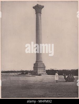 La colonne de Pompée, Alexandria, Egypte Banque D'Images