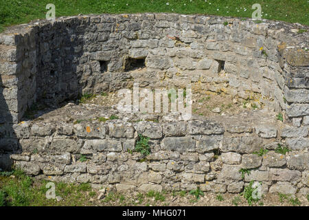 L'Angleterre, l'Oxfordshire, North Leigh villa romaine du nord, baignoire Banque D'Images