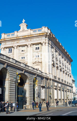 Le Palacio Real, le Palais Royal, Madrid, Espagne Banque D'Images