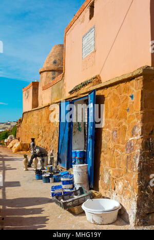 Atelier de potiers, Colline des Potiers, Céramistes hill, Safi, Maroc, Afrique du Nord Banque D'Images