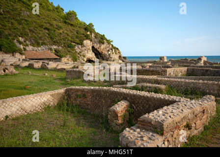 Sperlonga, ruines de la Villa di Tiberio, lazio, Italie Banque D'Images