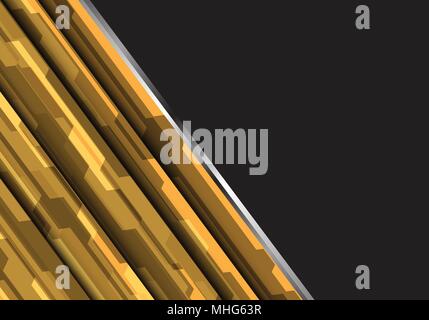 Polygone jaune abstrait moderne design futuriste vector illustration fond futuriste. Illustration de Vecteur