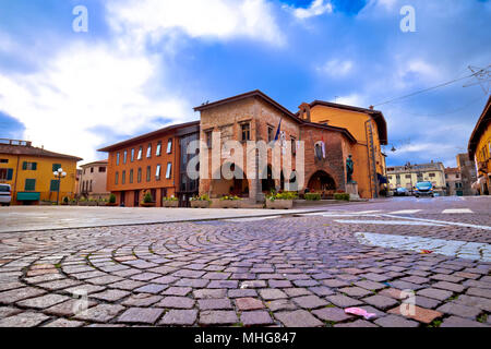 Ville de Cividale del Friuli, Frioul-Vénétie Julienne vue sur place Région de l'Italie Banque D'Images