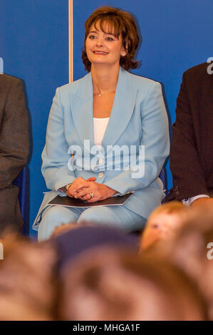 Cherie Blair lors d'une visite à Brighton au cours de la conférence du parti travailliste Banque D'Images