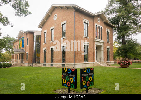 Columbus Indiana visitors center Banque D'Images