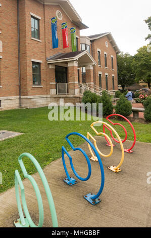 Columbus Indiana visitors center Banque D'Images