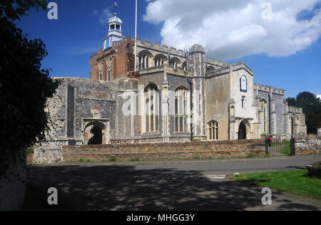 L'église de Sainte Marie la Vierge, dans la région de East Bergholt, dans le Suffolk, Angleterre Banque D'Images