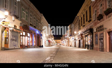 Novi Sad dans l'obscurité. Banque D'Images