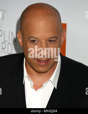 New York City, New York, USA. Apr 30, 2018. L'acteur VIN DIESEL assiste à la 45e Chaplin Award Gala Helen Mirren a tenu à l'Alice Tully Hall à Lincoln Center. Credit : Nancy/Kaszerman ZUMA Wire/Alamy Live News Banque D'Images