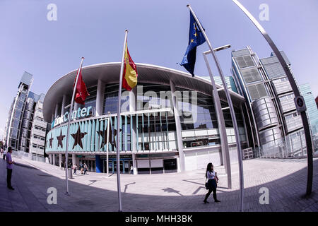 Wizink Centre, Madrid, Espagne. Apr 25, 2018. Turkish Airlines Euroleague Basketball, Real Madrid Baloncesto contre Panathinaikos Athènes ; le Wizink Superfoods Crédit stade : Action Plus Sport/Alamy Live News Banque D'Images