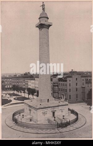 Le Monument de Washington, Baltimore, Maryland Banque D'Images